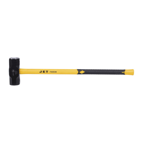 JET 740536 Heavy Duty Sledge Hammer, 36 in OAL, 12 lb Forged Steel Head, Fiberglass Handle