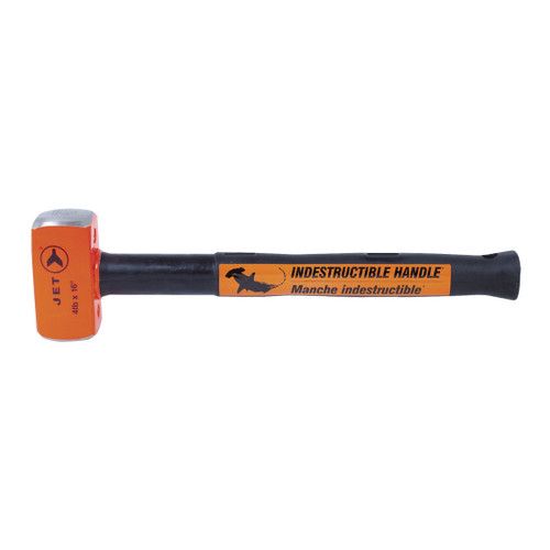 JET 740582 Unbreakable Sledge Hammer, 16 in OAL, 4 lb Forged Steel Head, Spring Steel Handle