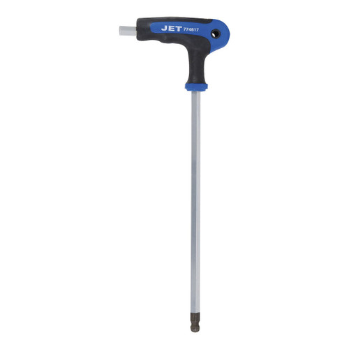 JET 774613 Ball Nose Hex Key, Ergonomic/L-Handle/Molded Handle, ANSI Specified, S2 Alloy Steel, Super Bright