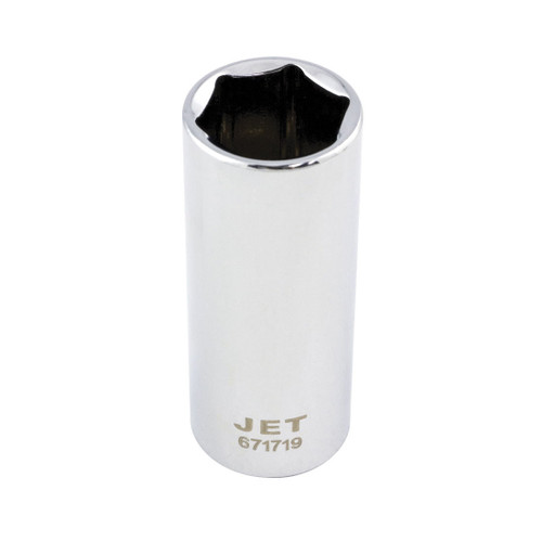 JET 671719 Socket, 3/8 in, 19 mm Deep Socket, 6 Points