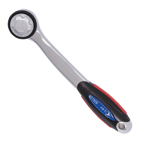 JET 671928 High Torque Professional Duty Ratchet Wrench, 3/8 in Drive, 7-3/4 in OAL, Chrome Vanadium Steel, ANSI Specified