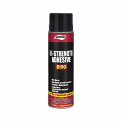 Aervoe 8190 1-Component High Strength Adhesive, 20 oz Aerosol Can, Amber/Clear