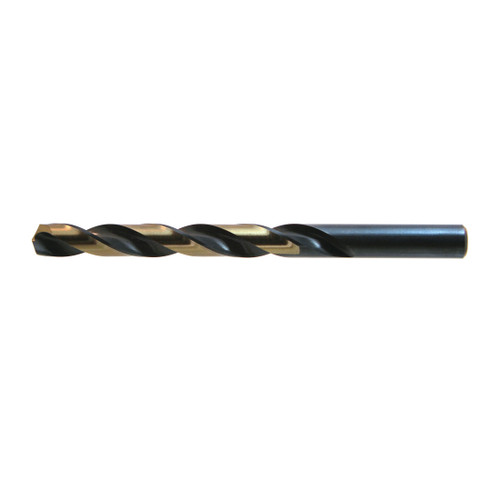 NITRO® 480N028 TYPE B HEAVY DUTY JOBBER LENGTH DRILL BIT, #28 DRILL - WIRE, 0.0591 IN DRILL - DECIMAL INCH, 135 DEG POINT, HSS, BLACK/GOLD