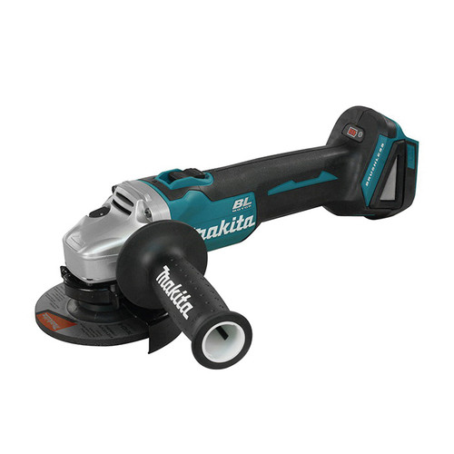 Makita DGA454Z Efficiency High Performance Cordless Angle Grinder With Brushless Motor, 4-1/2 in Dia Wheel, 5/8-11 UNC Arbor/Shank, 18 VDC, LXT Lithium-Ion Battery, Thumb with Lock-On Switch