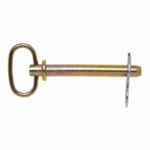 Campbell T3899760 Hitch Pin, 3/4 in Dia, 6-1/4 in L Usable, Forged Steel, Zinc Plated with Yellow Chromate, 5 Grade
