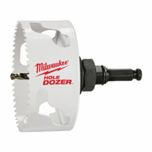 Milwaukee HOLE DOZER Ice Hardened 49-56-0217 Hole Saw, 4-1/8 in Dia, 1-5/8 in D Cutting, Bi-Metal/8% Cobalt Cutting Edge