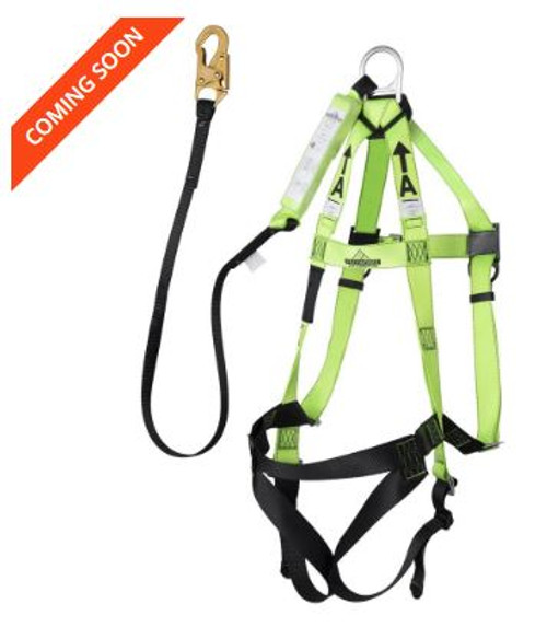 HARNESS/LANYARD INTEGRAL COMBO - 110-220 LB CAPACITY - 4' (1.2 M)