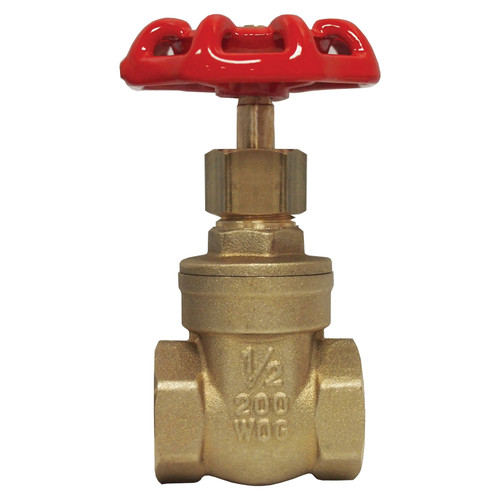 Fairview 217-E Gate Valve, 3/4 in Nominal, FNPT End Style, Brass Body, Import