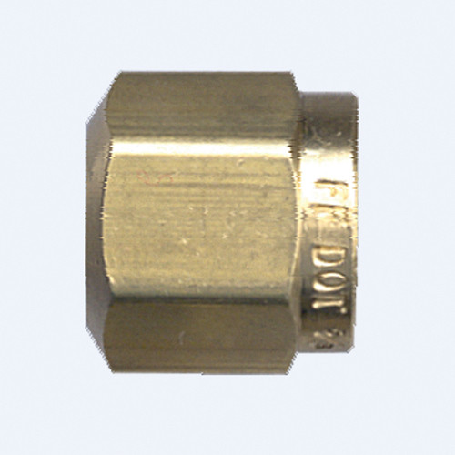 Fairview 1461-4 1400 Nut, 1/4 in Nominal, Tube End Style, Brass