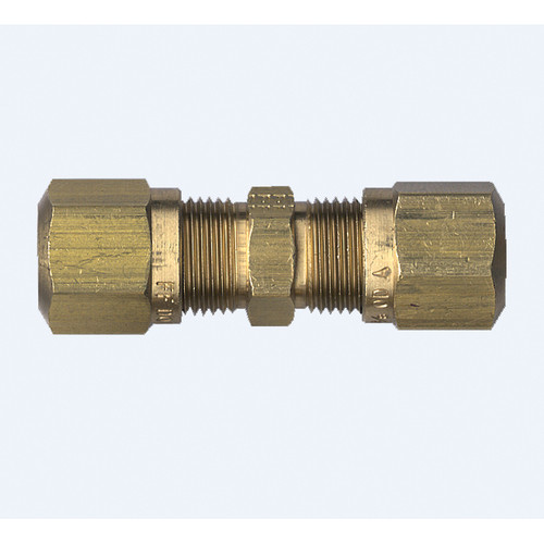 Fairview 1462-4 1400 Union Coupler, 1/4 in Nominal, Tube End Style, Brass