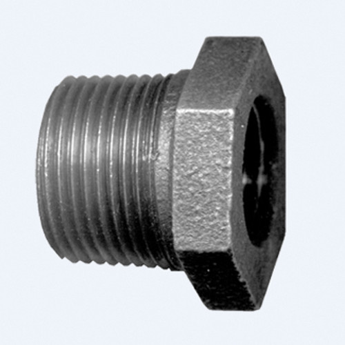 Fairview BI-110-HD Bushing, 1 x 3/4 in Nominal, Male IPS x Female IPS End Style, Malleable Iron, Black Oxide