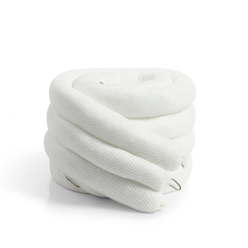 SORBENT SOAKER BOOM, WHITE, OIL ONLY, 5" X 10', 4 PER BALE, PSP100-016