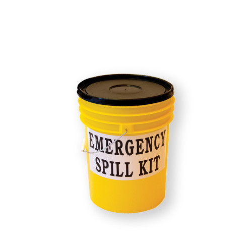 26 L FIRST RESPONSE SPILL KIT (YELLOW PAIL, BLACK LID) - UNIVERSAL, PSP700-086