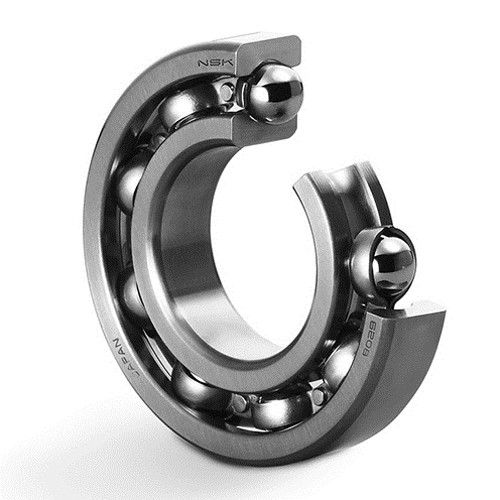 NSK 6001ZZ Extra Light Deep Groove Ball Bearing, 12 mm Dia Bore, 28 mm OD, 1 Row, 8 mm W, 5350 N Dynamic/2370 N Static Load