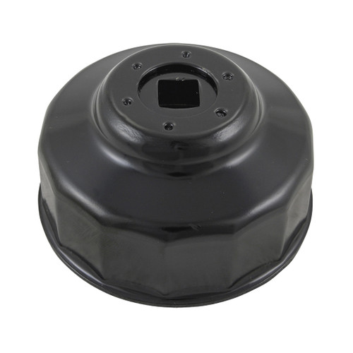 JET H3372 CAP STYLE OIL FILTER WRENCH, 3 IN CAPACITY, FOR USE WITH 3/8 IN SQUARE DRIVE RATCHET, BLACK OXIDE STEEL