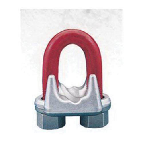 Crosby 1010079 Red-U-Bolt G-450 Wire Rope Clip, 5/16 in, Steel, 2 Clips, 5-1/4 in Rope Turn Back