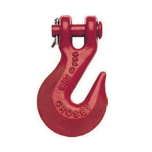 Crosby 1027267 A-330 Grab Hook, 5/16 in Trade, 4700 lb Load, 80 Grade, Clevis Attachment, Forged Alloy Steel