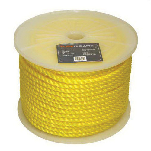 TUFF GRADE POLY REEL YLW 1/4" X 1200'ROPE, TFGTGR-1/4-B