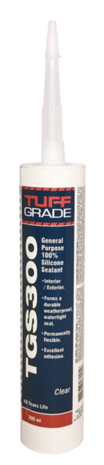 100% ALL-PURPOSE ACETOXY SILICONE WHITE - 300ML, TFGTGS300W