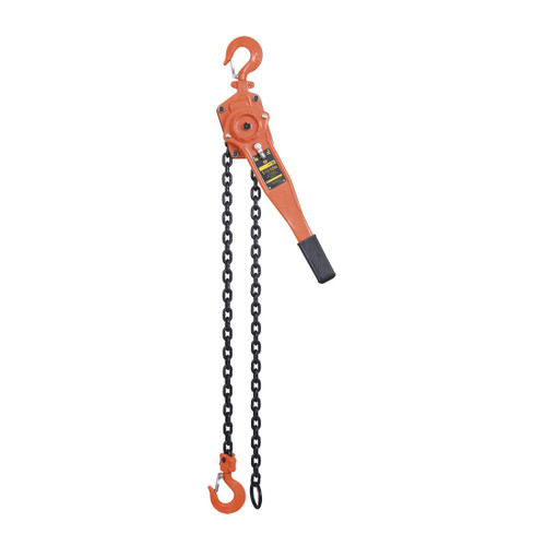 JET 110307 VLP Series Lever Chain Puller, 1-1/2 ton Load, 10 ft H Lifting, 48 lb Rated, 47 mm Hook Opening