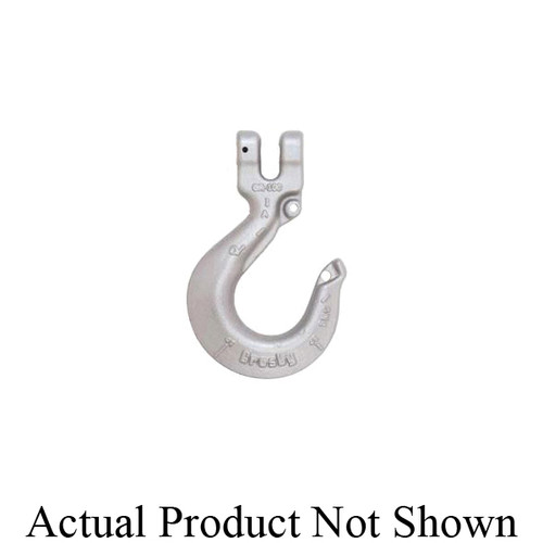 Crosby 1049130 L-1339 Sling Hook, 3/8 in Trade, 8800 lb Load, 100 Grade, Clevis Attachment, Forged Alloy Steel