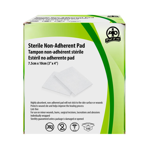 NON-ADHERENT PADS, 7.5 X 10CM, 100/BOX, WSIF1046760