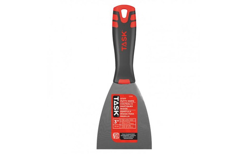 3" STIFF HIGH CARBON STEEL PUTTY KNIFE WITH FLEXFIT GRIP, TAST37633