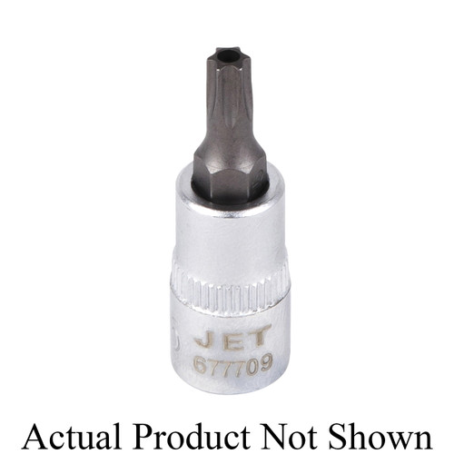 JET 677707 Tamperproof Socket Bit, 1/4 in, T15, ANSI Specified, Canadian Government Specification CDA39-GP-12b, US Federal Specification GGG-W-641E