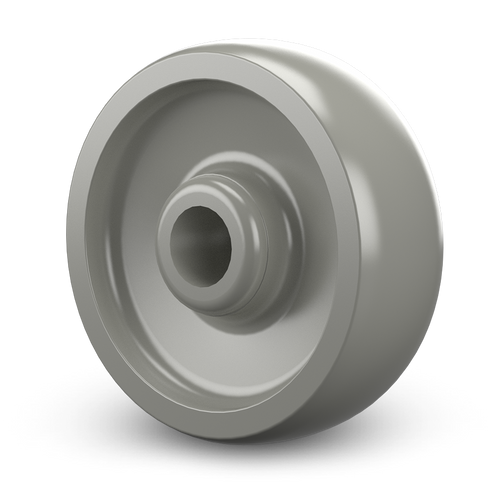 WHEEL 3" X 1-1/4" GRAY URETHANE 3/8" BORE