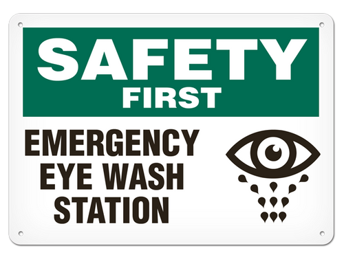 SAFETY EYE WASH STN (10"X14")