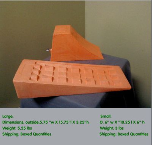 WHEEL CHOCK 10-1/4LX6HX6W POLY