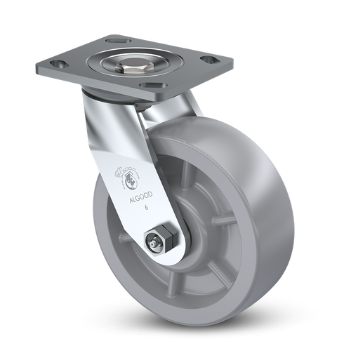 CASTER, SWV, 6"X2", HDROLL-X, DDLEWELD, 900#LR, ALGS7006-A38H-RXHD-RB-DW