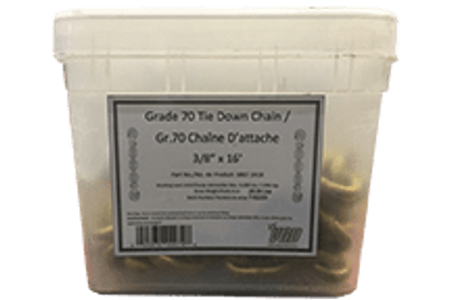 5/16" X 16' G70 TIE DOWN C/W CLEVIS GRAB HOOKS