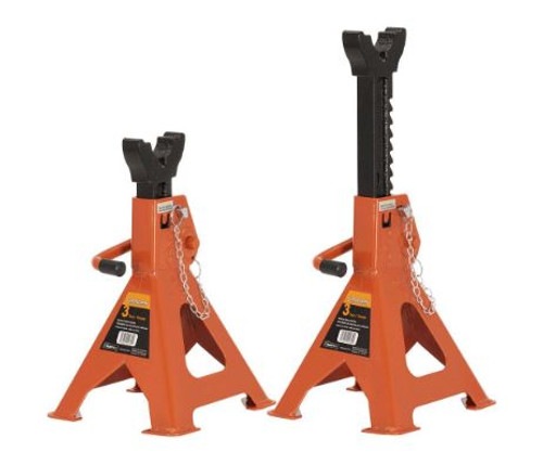 JACK STANDS- RATCHETING STYLE, 3TON, 1 PAIR