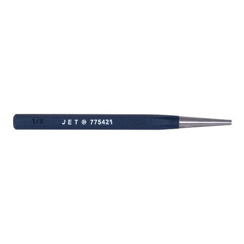JET 775425 Dual Hardened Solid/Starting Punch, 5/32 in, 5 in OAL, Carbon Steel Tip