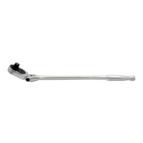 JET 672929 RHQ Heavy Duty Ratchet Wrench, 1/2 in Drive, Oval Flex Head, 17-1/2 in OAL, Chrome Vanadium Steel, Mirror Polished, ANSI Specified