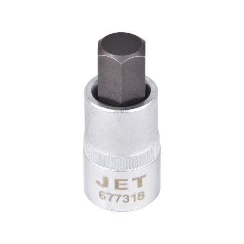 JET 677316 Regular Socket Bit, 1/2 in, 1/2 in, ANSI Specified, Canadian Government Specification CDA39-GP-12b, US Federal Specification GGG-W-641E