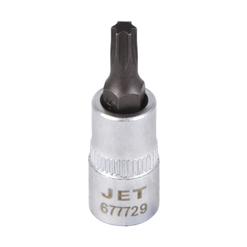 JET 677728 Long Non-Tamperproof Socket Bit, 1/4 in, T20, ANSI Specified, Canadian Government Specification CDA39-GP-12b, US Federal Specification GGG-W-641E