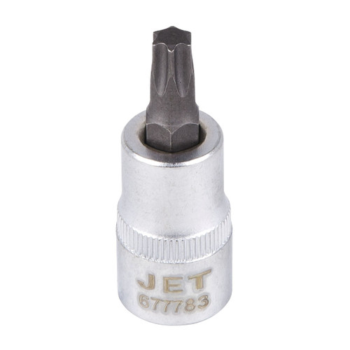 JET 677786 Long Non-Tamperproof Socket Bit, 3/8 in, T50, ANSI Specified, Canadian Government Specification CDA39-GP-12b, US Federal Specification GGG-W-641E