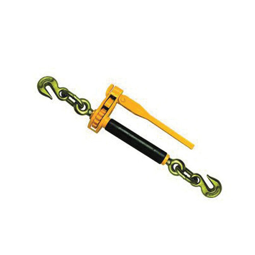 Peerless H5125-0858 Load Binder, 12000 lb Load, 3/8 to 1/2 in Chain/Rope, 6 in Take Up, Ratcheting Handle, 70/80