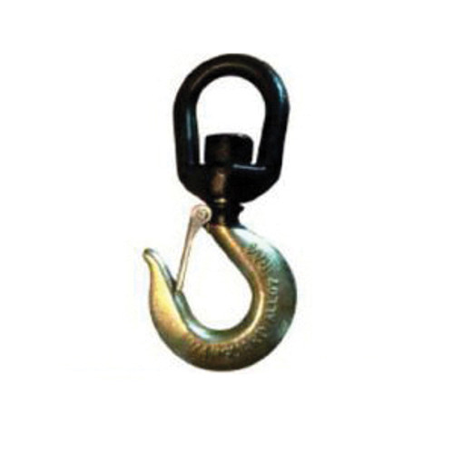 Black Eye 29281020 Chain Hook With Latch Kit, 1.7 in Trade, 2 ton Load, Swivel Eye Attachment, Forged Alloy Steel