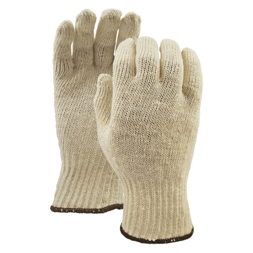 GLOVES GP L COTTON/POLYEST BLN WHT SMLS