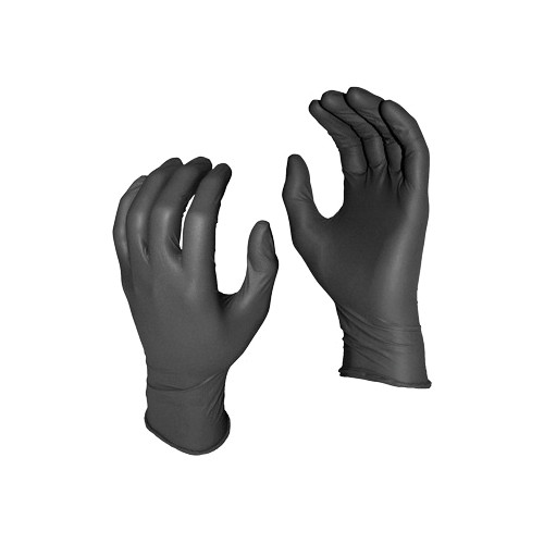 Grease Monkey 5554PF-X Sustainable Disposable Gloves, XL, Nitrile, Black, Powder-Free, 5 mil THK