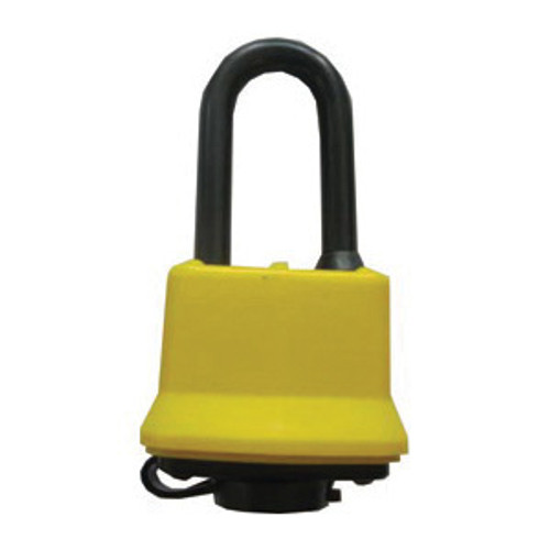 BOSS 2253541 Long Shackle Waterproof Padlock, Different Key, 40 mm H Shackle