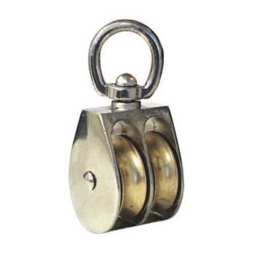 Dynaline 55927 Awning Pulley With Swivel Eye, 5/16 in Dia, 165 lb Working Load, 1-1/4 in OD