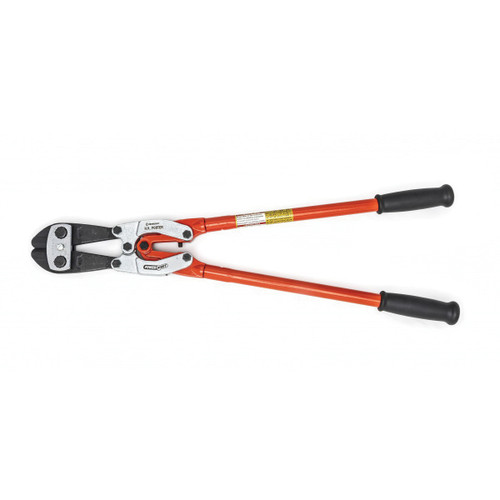 CRESCENT H.K. Porter 0190MCP Bolt Cutter, 7/16 in Soft, 3/8 in Medium, 5/16 in Hard Materials Cutting, 26.7 in OAL, Center Cut, Steel Jaw