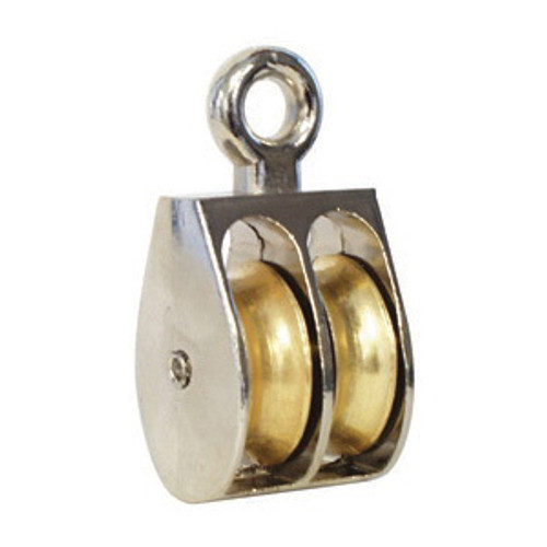 Dynaline 55908 Awning Pulley With Fixed Eye, 5/16 in Dia, 220 lb Working Load, 1-1/2 in OD