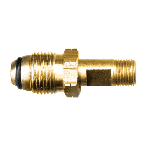 GAS-FLO 2018-L Left Hand Tailpiece Assembly With O-Ring, 9/16-18 Nominal, Male POL End Style, 2-1/2 in L, Brass, Domestic