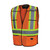 PIONEER V1020750-O/S Tear Away Safety Vest, Universal, Hi-Viz Orange, Polyester Mesh, 4 Pockets, ANSI Class: Class 2, CSA Z96-02 Class 2 Level 2