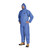 PIONEER V7014540-2XL DISPOSABLE COVERALL, 2XL, BLUE, SPUNBOUND MELT BLOWN NON-WOVEN